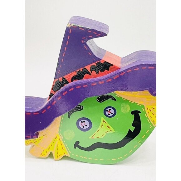 Lot Of 7 Witches Figurines Tealight Holder Hat Halloween Decor - Picture 6 of 9